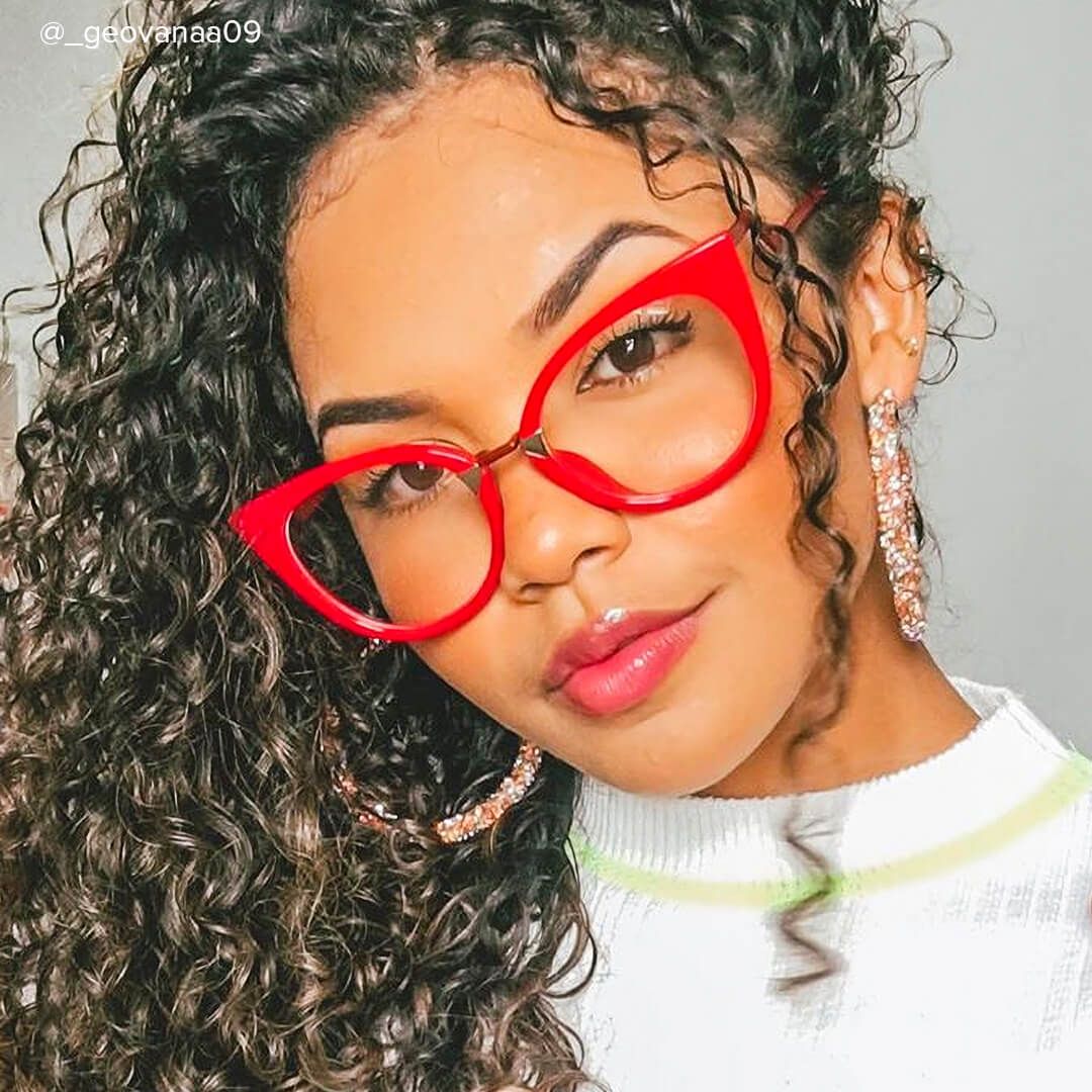 Arda - Red Cat Eye Glasses - 9