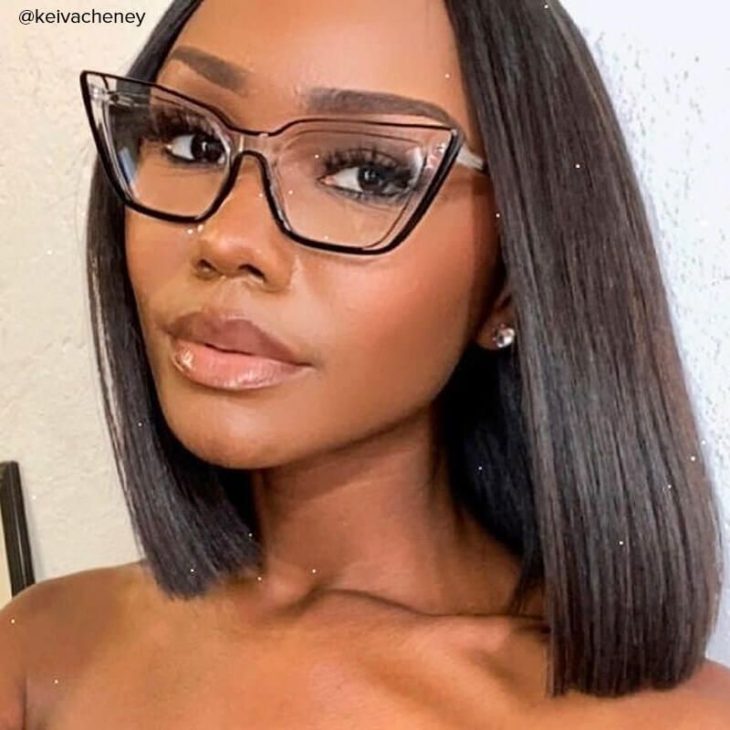 Lyuba - Rectangle Black Eyeglasses - 10