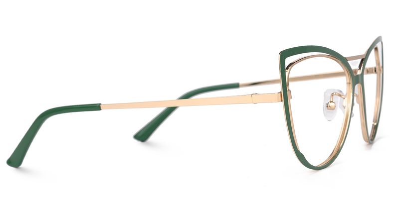 Roselyn - Cat Eye Green Eyeglasses - 4