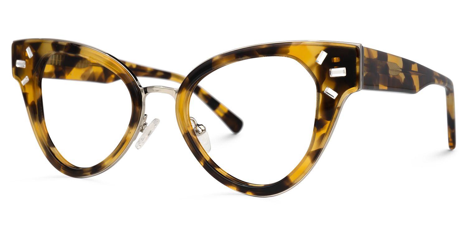 Cat Eye Tortoise Eyeglasses - 2