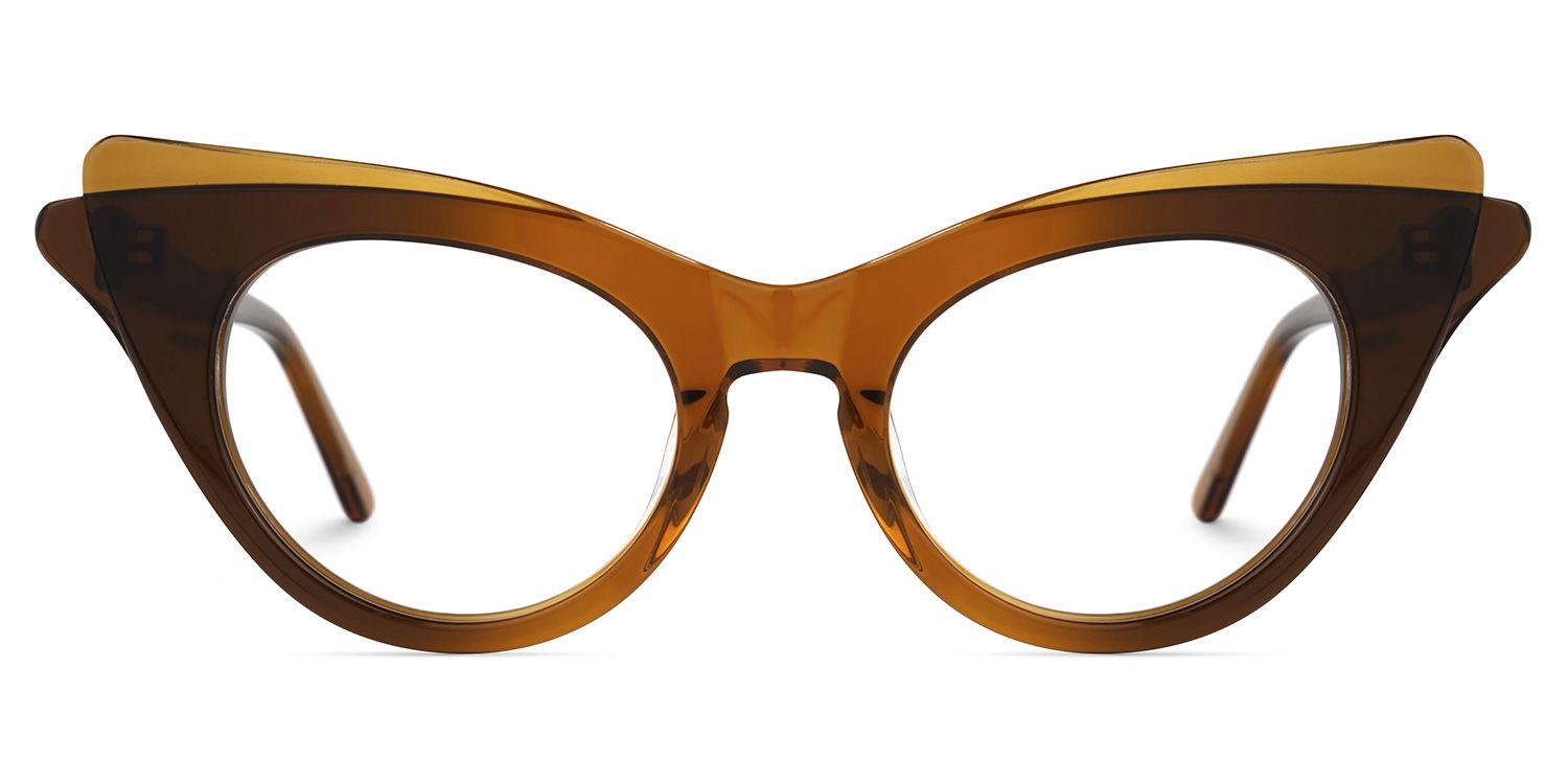 Debra - Cat Eye Brown Eyeglasses product detail 2