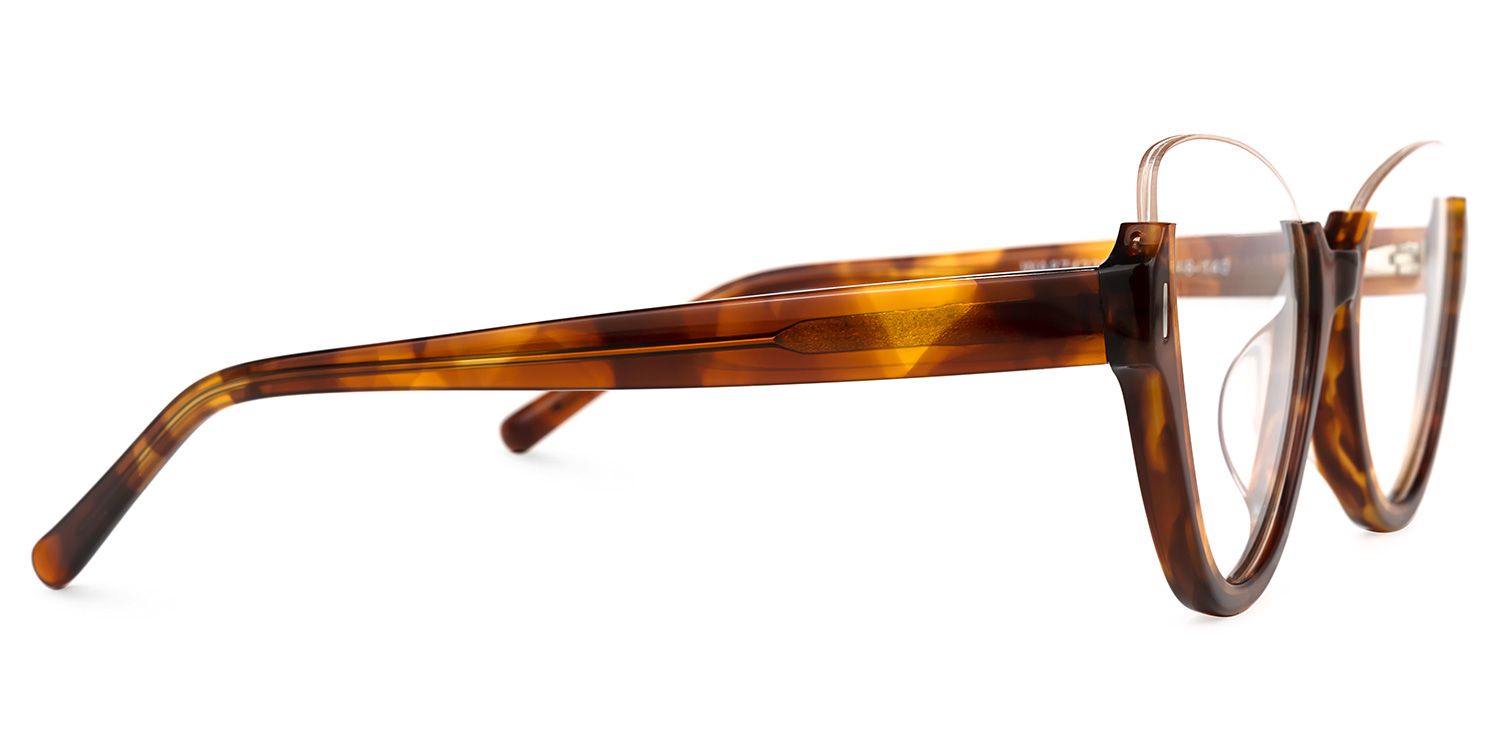 Omayra - Cat Eye Tortoise Eyeglasses - 4