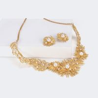 Exquisite Sunflower Jewelry Set | Vooglam.com Angle View