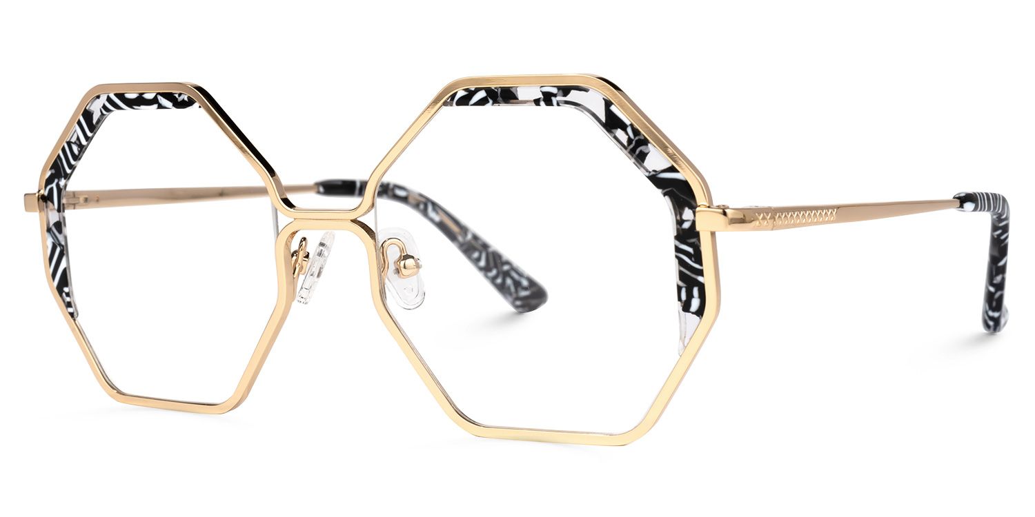 Scotto - Geometric Pattern Eyeglasses | Vooglam Front View
