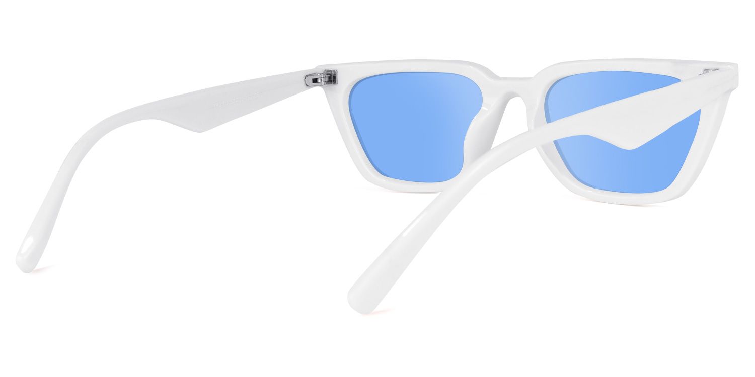 Goldie - Cat Eye White Sunglasses product detail 3