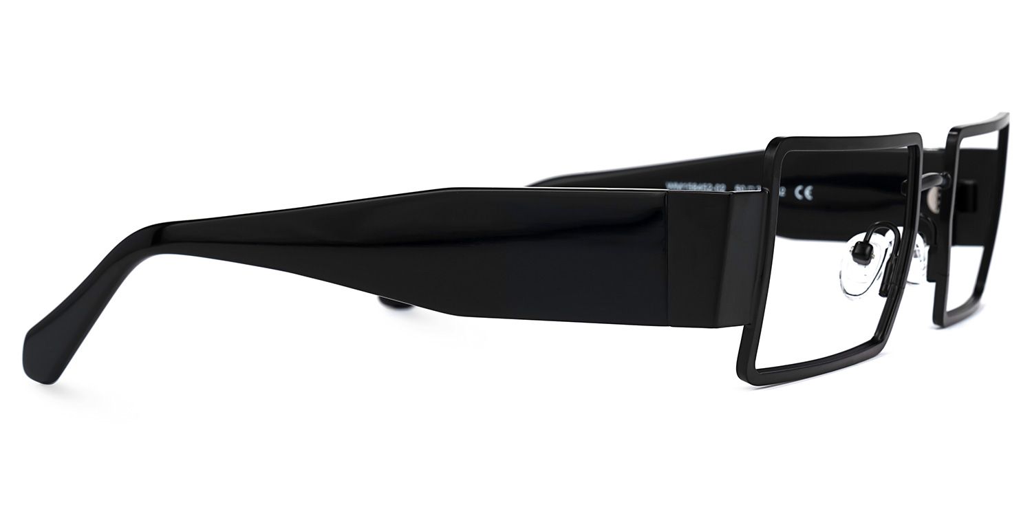 Anitta - Rectangle Black Eyeglasses | Vooglam 4