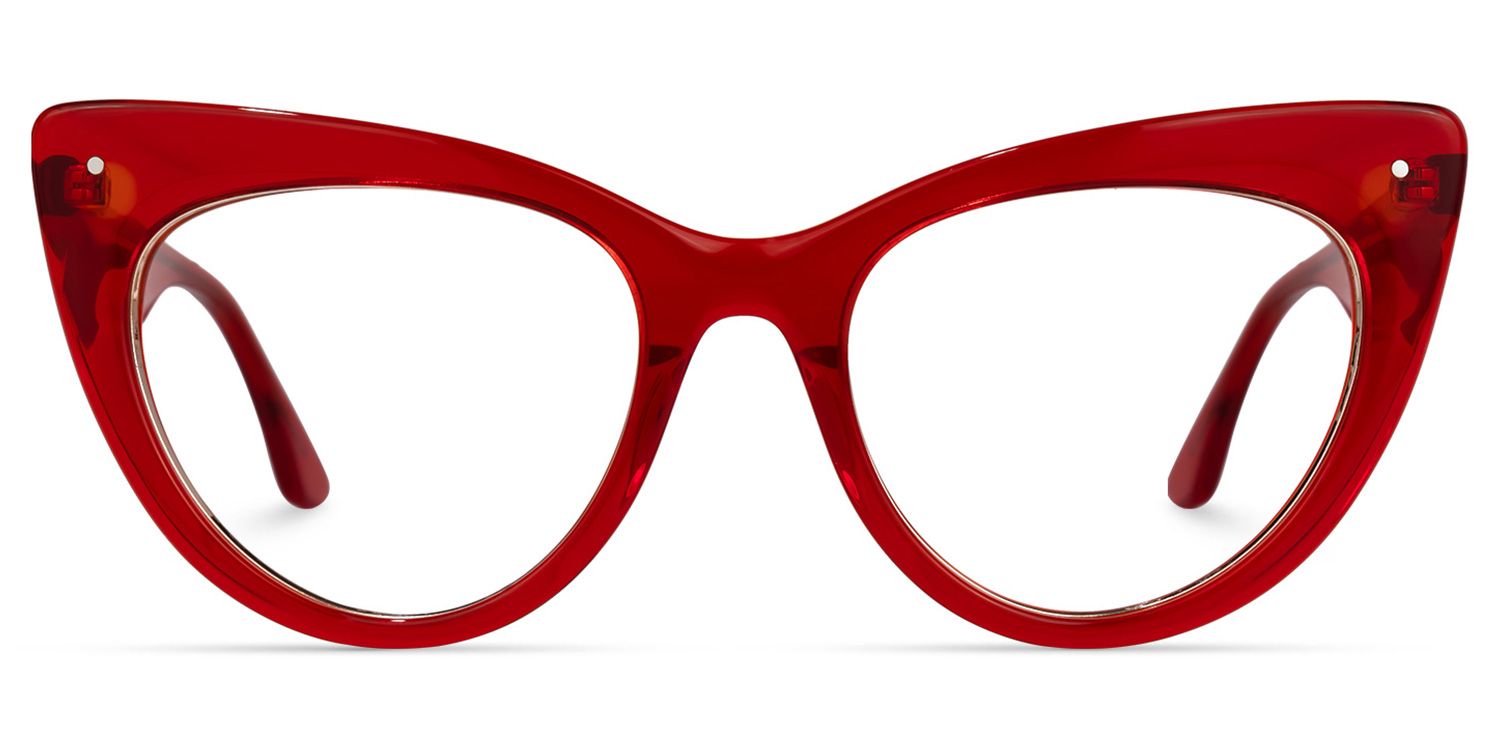 Akua - Cat Eye Red Eyeglasses product detail 2