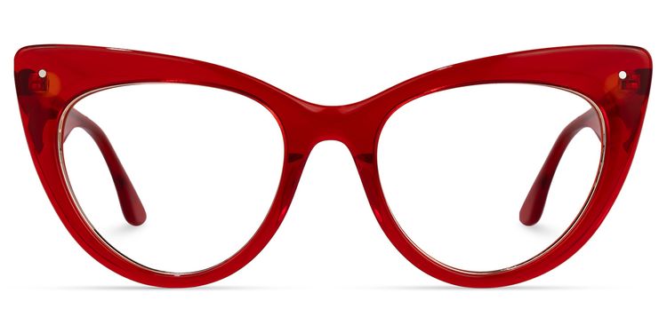 Akua - Cat Eye Red Eyeglasses | Vooglam