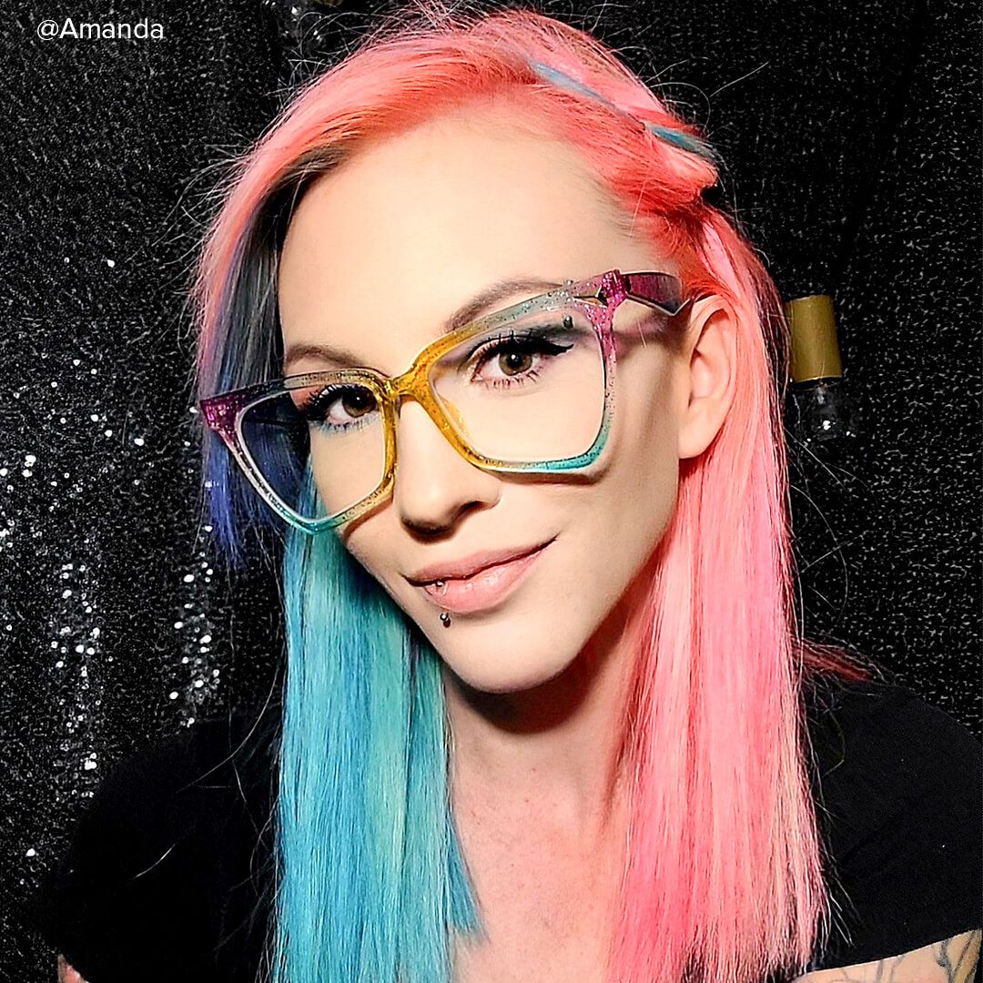 Unicorn - Glitter Rainbow Eyeglasses - 8