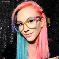 Unicorn - Glitter Rainbow Eyeglasses (Full Overlay Lens) - 8