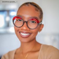 Tammy - Round Black/Crystal Eyeglasses - 8