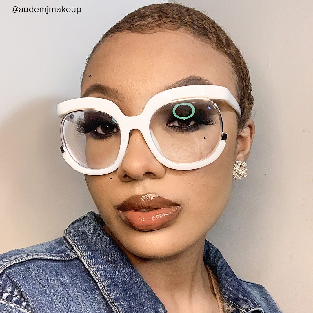 Fredia - Square White Eyeglasses - 9