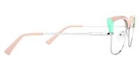 Browline Pink Eyeglasses | Vooglam.com 