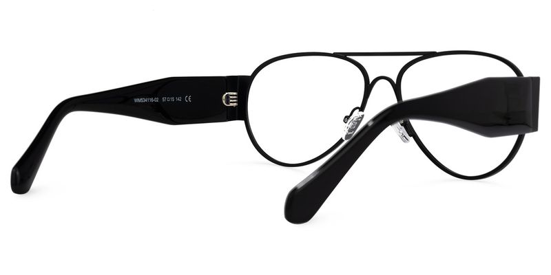 Novoa - Aviator Black Eyeglasses - 3