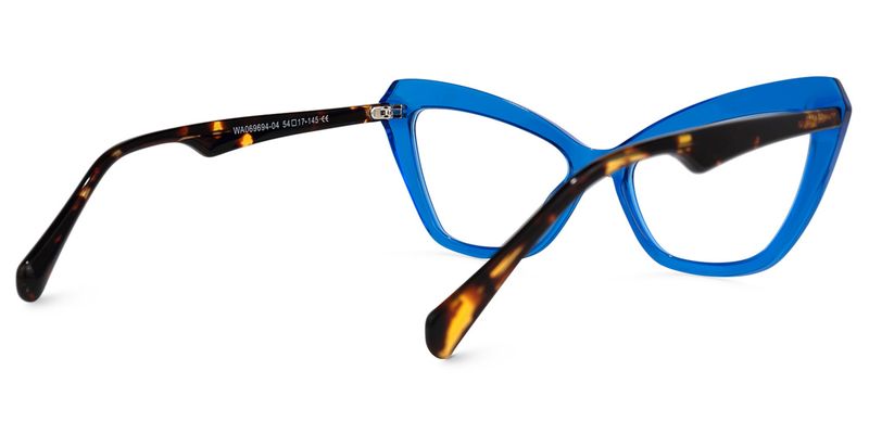 Shaneika - Cat Eye Blue Eyeglasses - 3