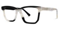 Pereyra - Rectangle Black Eyeglasses - 2