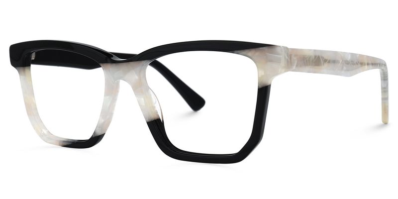 Pereyra - Rectangle Black Eyeglasses