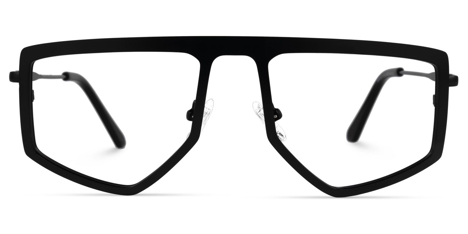 Lopez - Aviator Black Eyeglasses | Vooglam Angle View