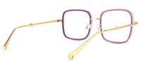 Jace - Square Purple Eyeglasses | Vooglam Side View