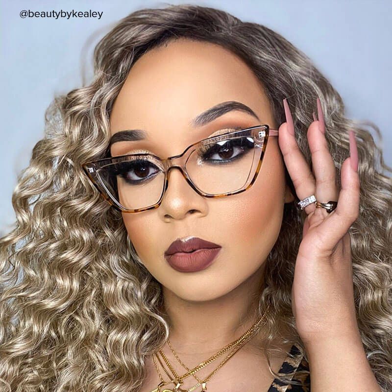 Lyuba - Rectangle Tortoise Eyeglasses - 10