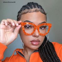 Jerrie - Round Orange Eyeglasses - 10