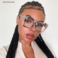 Giuseppina - Square Champagne Eyeglasses - 10