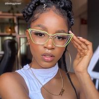 Lyuba - Rectangle Green Eyeglasses - 7