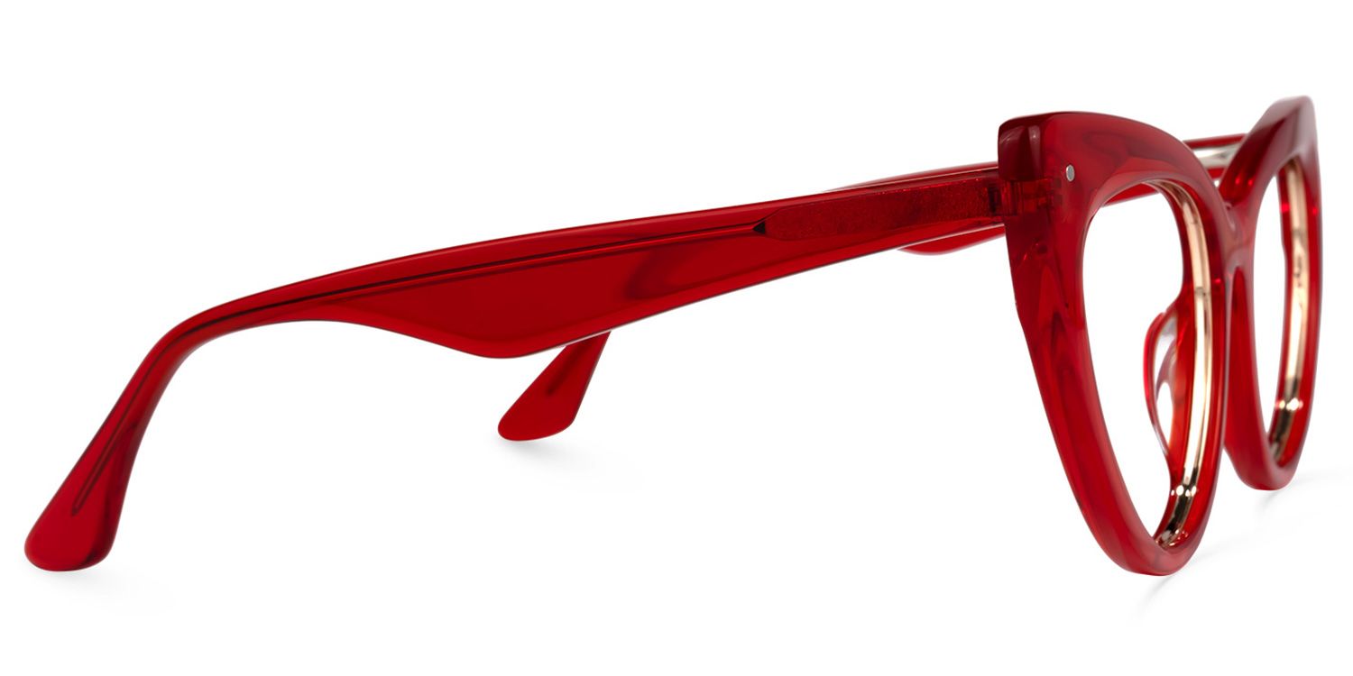 Akua - Cat Eye Red Eyeglasses product detail 4