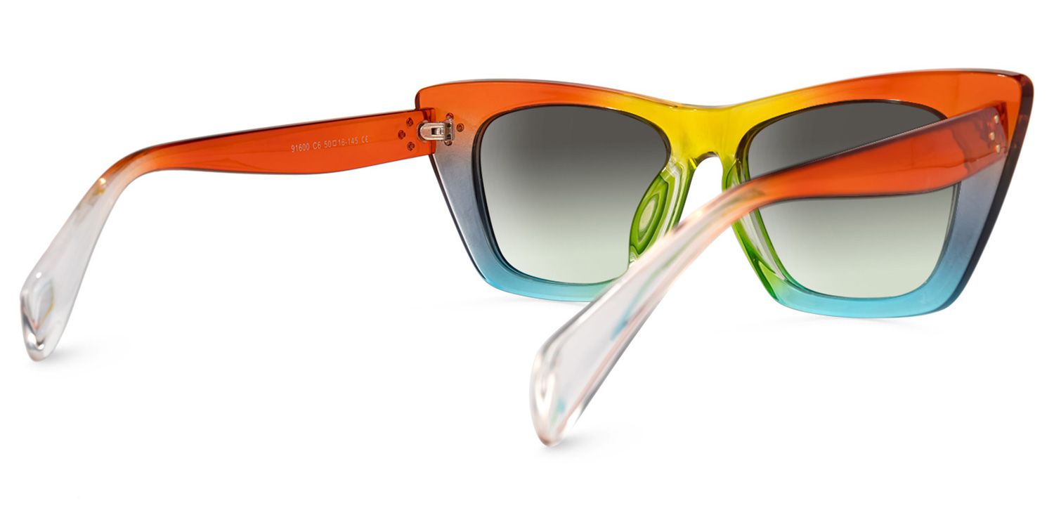 Rahma - Rectangle Multicolor Sunglasses product detail 3