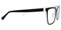 Chelsie - Rectangle Black Eyeglasses | Vooglam 