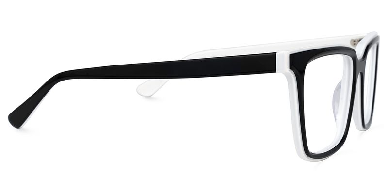 Chelsie - Rectangle Black Eyeglasses - 4
