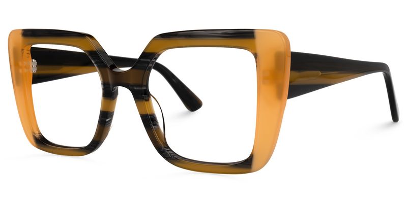 Giuseppina - Square Medium/Yellow Eyeglasses