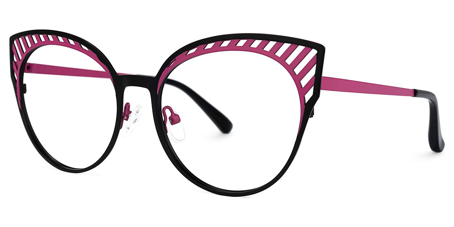 Botello - Cat Eye Black Eyeglasses | Vooglam Front View