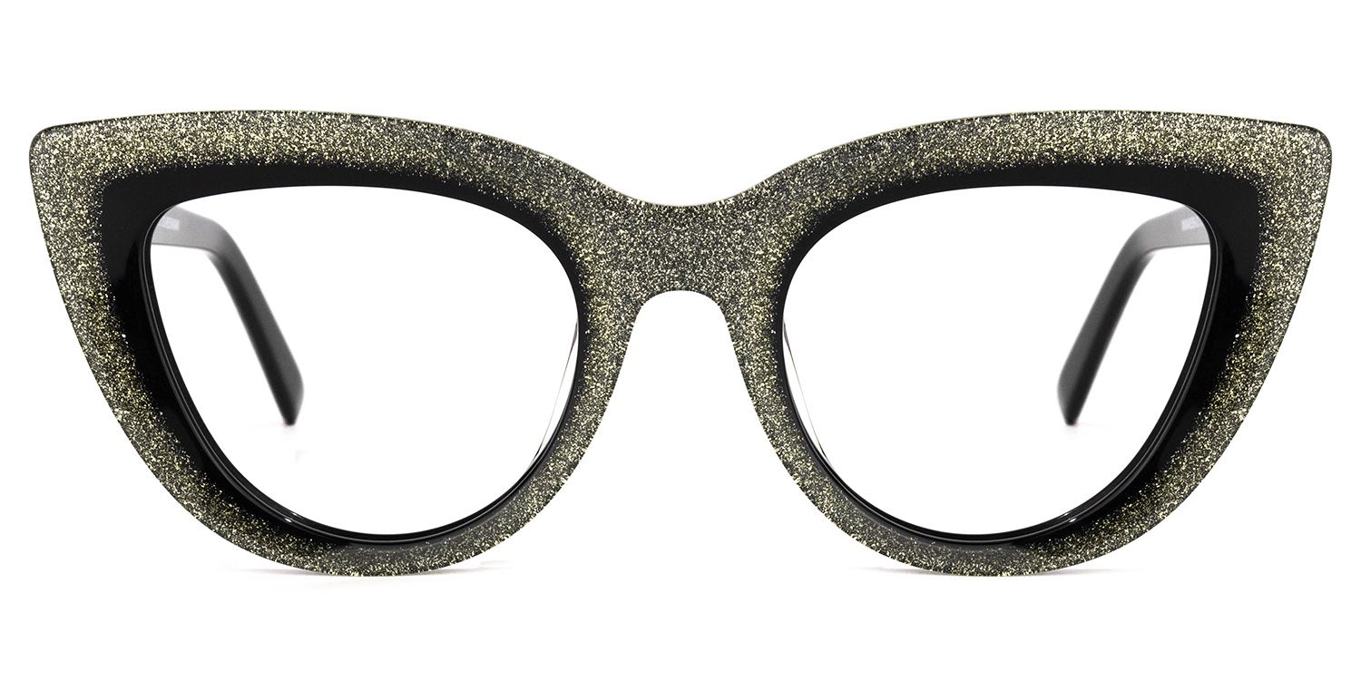 Cat Eye Black Eyeglasses - 1