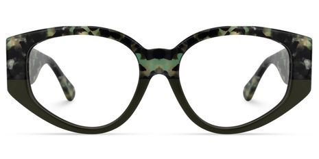 Durand - Geometric Floral Eyeglasses