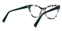 Butta - Cat Eye Marble Eyeglasses | Vooglam Side View