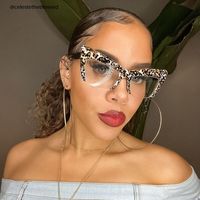 Garza - Cat Eye Leopard Eyeglasses - 12