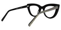 Cat Eye Black Eyeglasses | Vooglam.com Side View