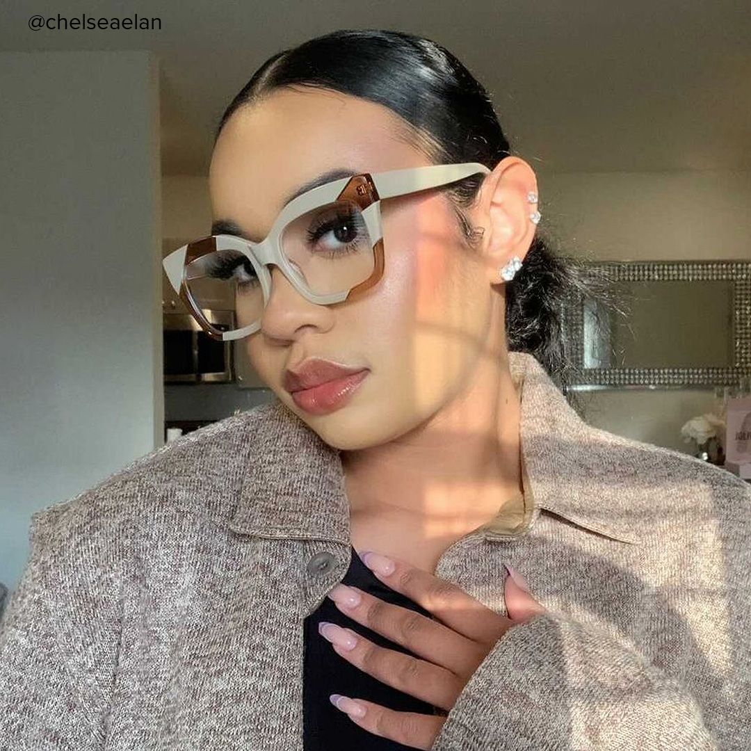 Terrie - Square Cameo/Brown Eyeglasses - 7