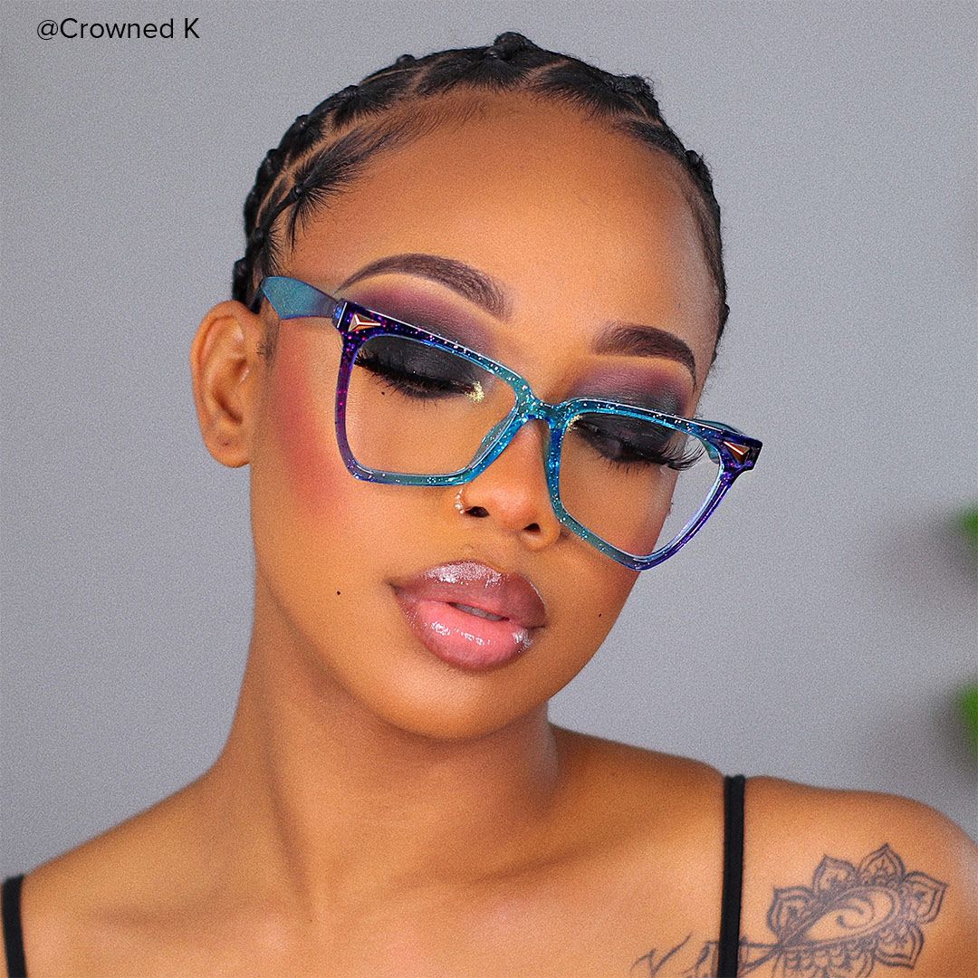 Butterfly Blue Eyeglasses - 8