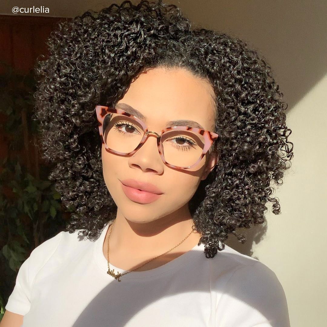 Tacita - Cat Eye Pink Tortoise Eyeglasses - 8