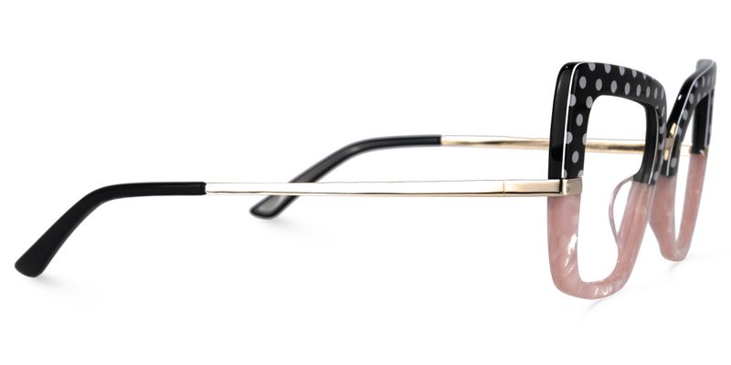 Shavan - Square Black/Pink Eyeglasses - 4