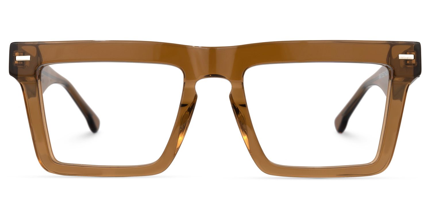 Kenty - Rectangle Brown Eyeglasses product detail 2