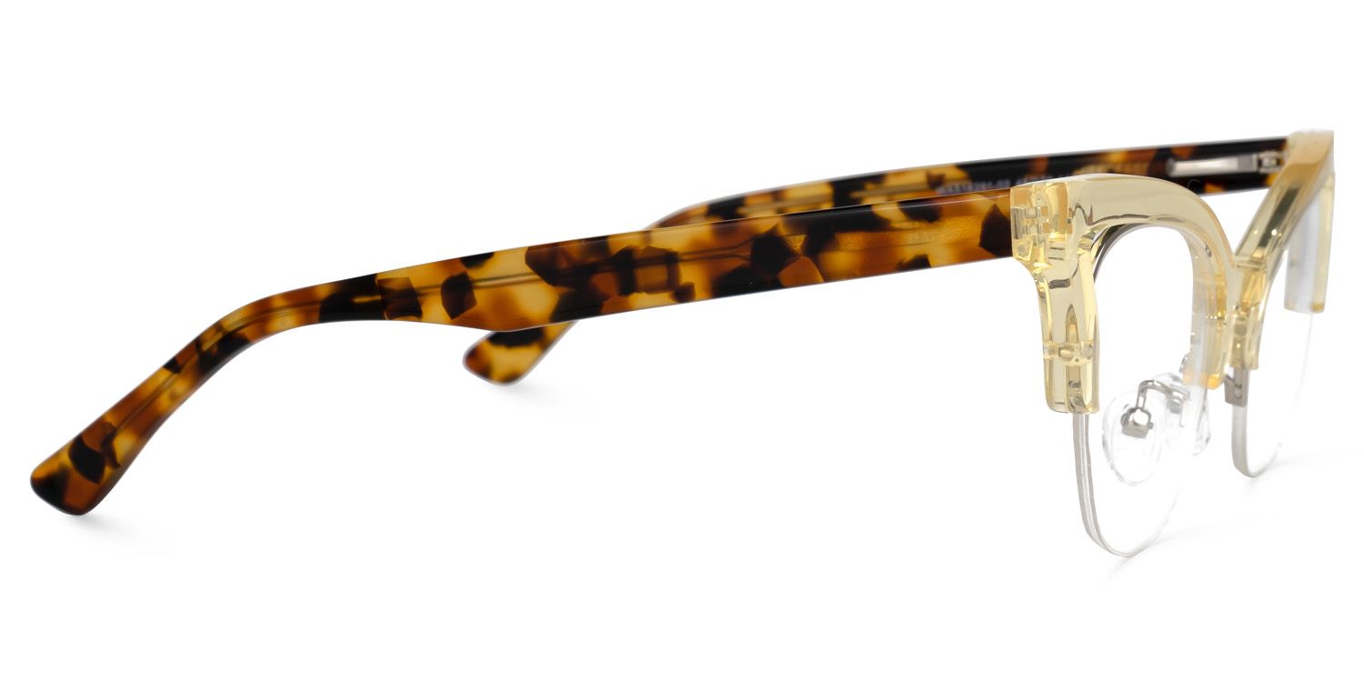 Drayton - Cat Eye Yellow Eyeglasses - 4