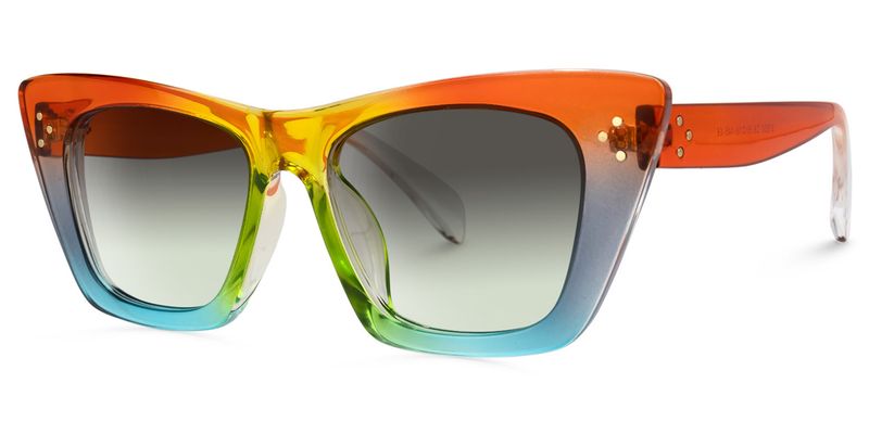 Rahma - Rectangle Multicolor Sunglasses