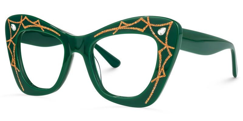 Zavala - Square Green Eyeglasses - 2