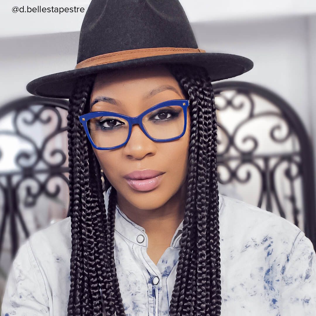 Libby - Butterfly Blue Eyeglasses - 9