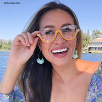 Sylvia - Cat Eye Yellow Eyeglasses - 7