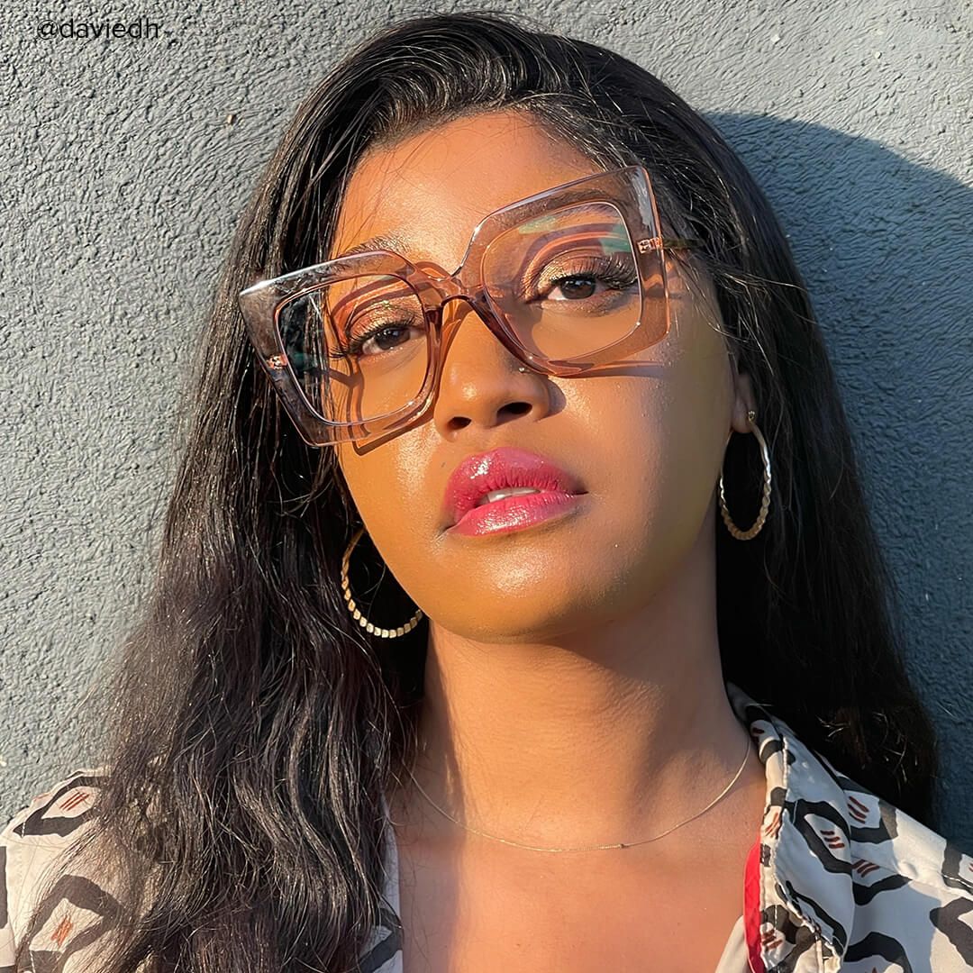 Adrienne - Square Brown Eyeglasses - 10