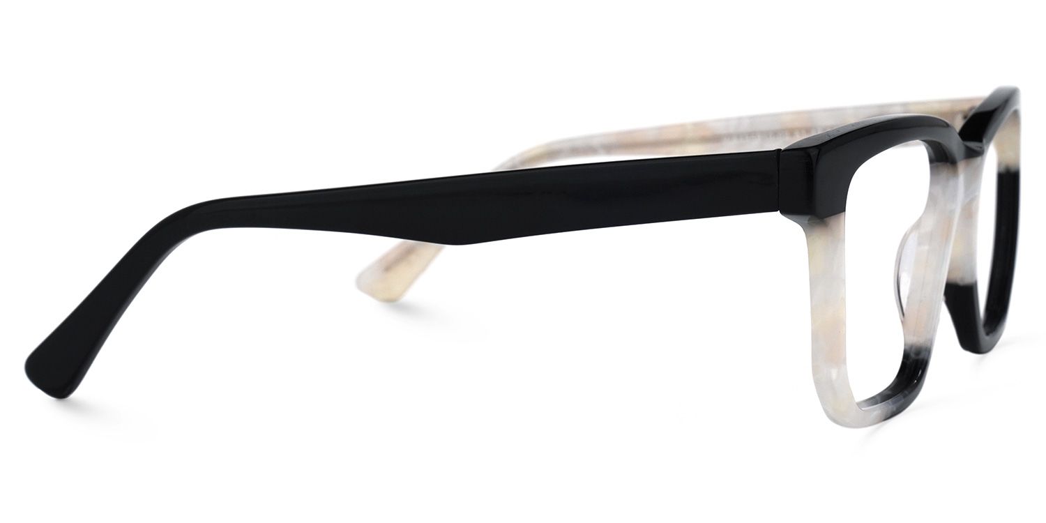 Rectangle Black Eyeglasses - 4